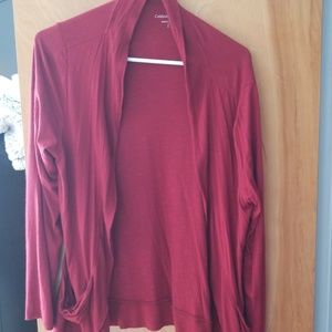 Size S Deep Red Cardigan